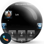 theme dialer dusk black blue android application logo